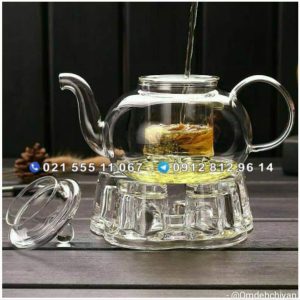 پایه وارمر شیشه ای قلب