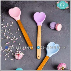 کفگیر سیلیکونی طرح قلب
