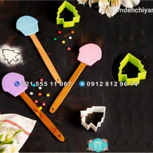 کفگیر سیلیکونی طرح کاپ کیک