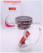 لیوان دمنوش دو جداره دسته دار