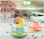 ست چایخوری سرامیکی رنگی والریا