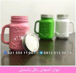 لیوان اسموتی رنگی پاستیلی