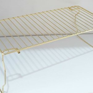 راف فلزی پایه تاشو کابینتی طلایی