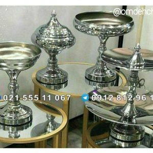 سرویس پذیرایی 4 تکه سیلور پایه دار