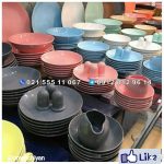 سرویس غذاخوری سرامیکی 30 پارچه رنگی Romez