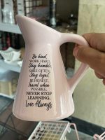 پارچ و گلدان دکوری سرامیکی فانتزی دسته دار