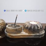 جا شمعی و عودسوز سنگ استند دار