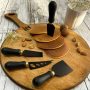 ست ۴ عددی کارد و چنگال صبحانه خوری مدل Black رنگ مشکی مات