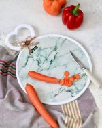 تخته گوشت و سبزیجات گرد دسته قلبی فانتزی - Image 4