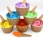 لیوان بستنی خوری فانتزی  قاشق دار ترک miracle تکی - Image 2