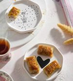 بشقاب خرماخوری و اردوخوری سرامیکی 8 ضلعی تکی - Image 3