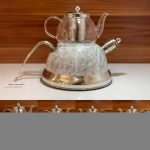 ست کتری قوری سوتی ساده و ماربل