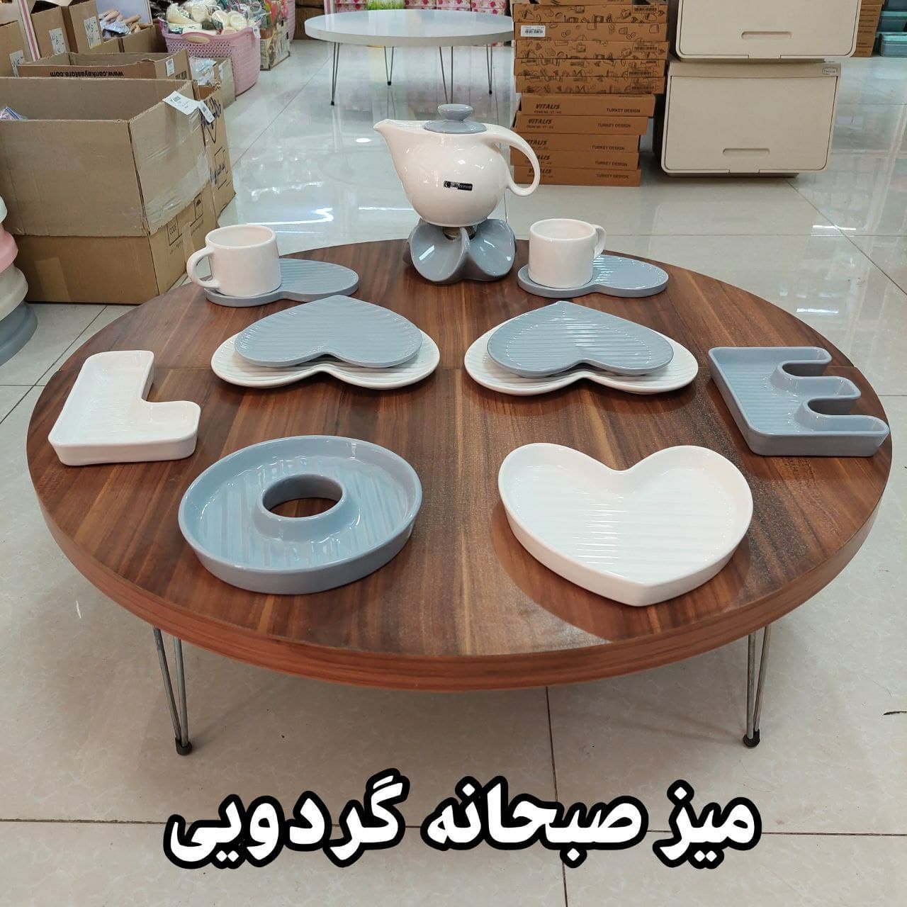 photo_2022-06-22_12-19-06 میز گرد پایه دار گردویی - Image 1