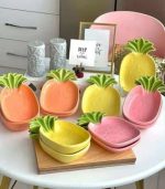 بشقاب گود سرامیکی آناناسی