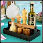 استند فلزی دسته چوبی فیگارو لوکس
