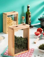 جا حبوباتی چوب و شیشه - Image 2