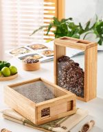 جا حبوباتی چوب و شیشه