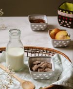 پیاله کوچک خالدار قلب 3 عددی