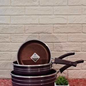 تابه 3 عددی تک دسته طرح چدن