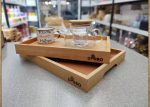 سینی چوبی دسته 2 طرفه مستطیل بزرگ