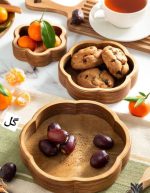 ظرف مربع ، گل ، 8 ضلعی / دایره 3 تکه چوبی - Image 3