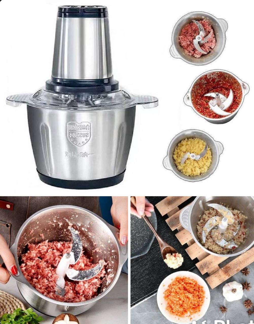 photo_2024-07-12_14-42-48 خردکن و مخلوط کن استیل برقی 3 لیتری cooking - Image 1