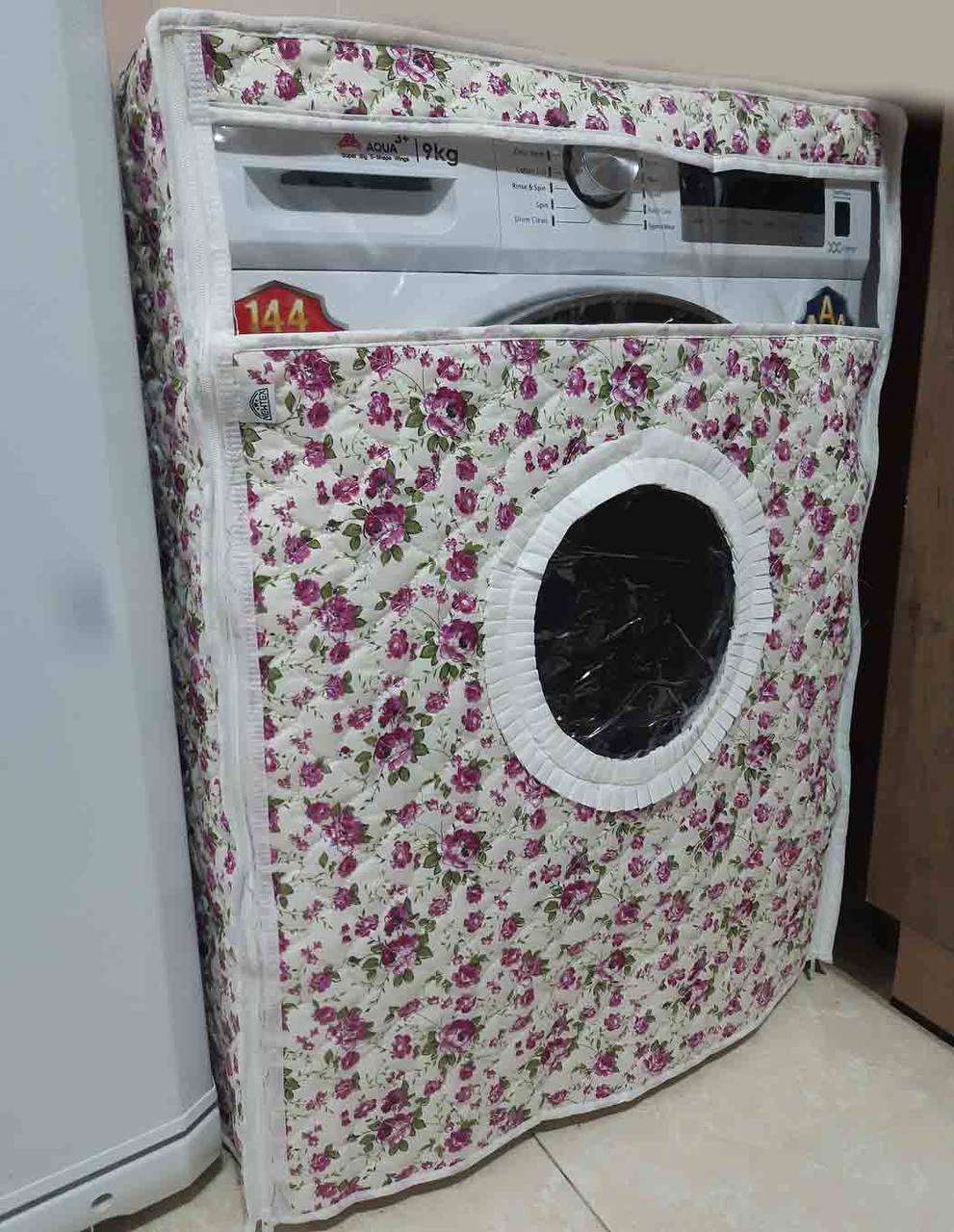 کاور ماشین لباسشویی گلدار درجه یک کاور ماشین لباسشویی گلدار درجه یک - Image 1