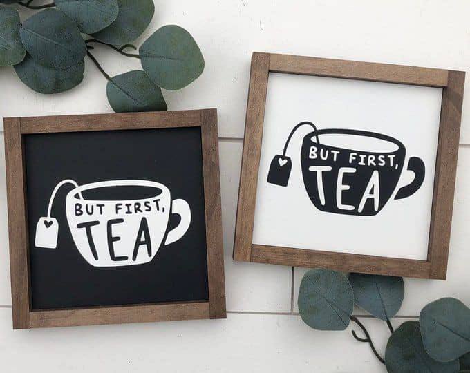 تابلو دکوراتیو چوبی تکست TEA تابلو دکوراتیو چوبی تکست TEA - Image 1