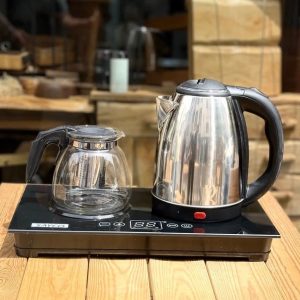 چای‌ساز برقی سایکو مدل صفحه شیشه‌ای