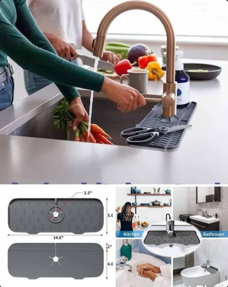 گارد آبگیر دور شیر ظرفشویی گارد آبگیر دور شیر ساده برای محافظت از کابینت سینک