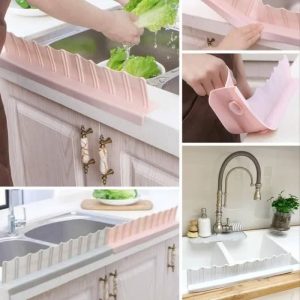 گارد آبگیر جلو سینک سیلیکونی چسبونکی برای جلوگیری از پاشش آب ظرفشویی