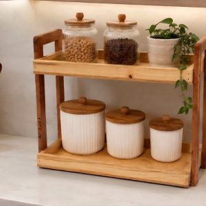 استند دو طبقه دسته بغل ترمو مناسب سرو میوه و شیرینی