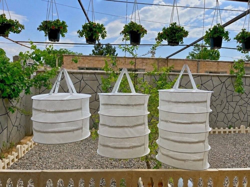 توری میوه خشک کن ۵ طبقه خانگی توری میوه خشک کن ۵ طبقه با طراحی جادار برای خشک کردن بهداشتی میوه و سبزی