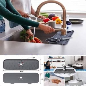 آبگیر دور شیر سیلیکونی ساده برای سینک ظرفشویی